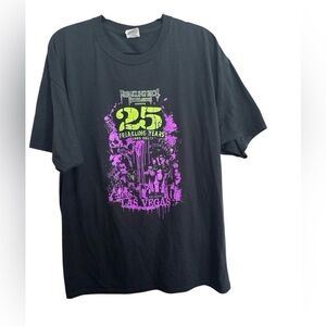 Freakling Bros Horror Shows Las Vegas - 25 Years Black Purple Shirt Size XL